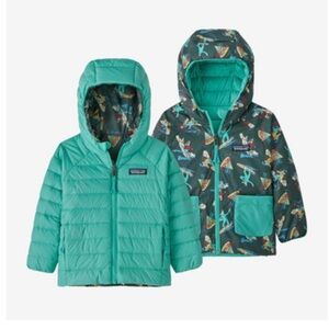 Reversible Down Sweater Hoody, 5T